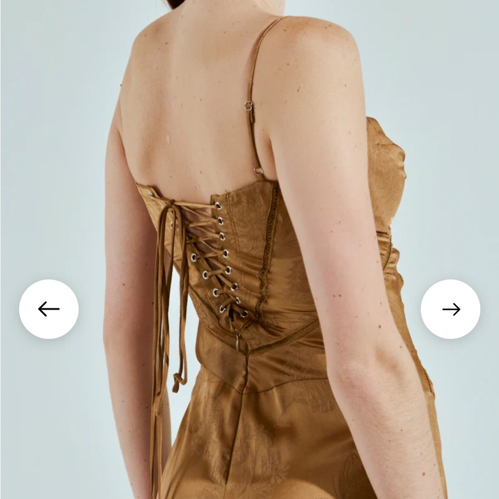 AKIRA THAT GIRL SATIN MAXI DRESS - Picture 5 of 9